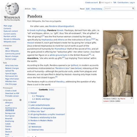 pandora wikipedia.